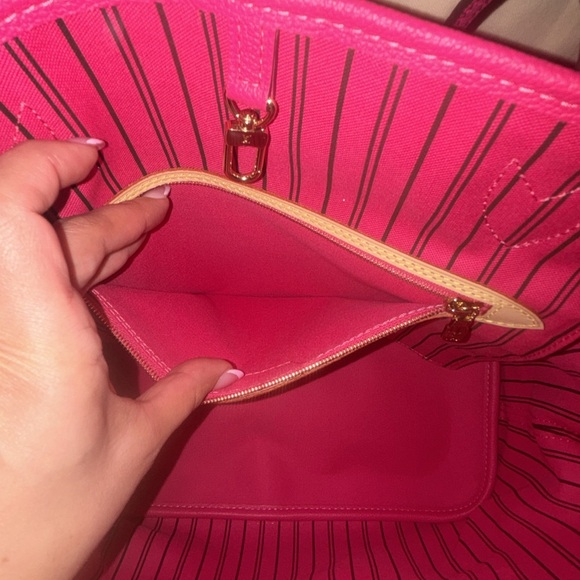 Louis Vuitton MM Neverfull bando inside out Pink Tote Bag - Picture 3 of 7